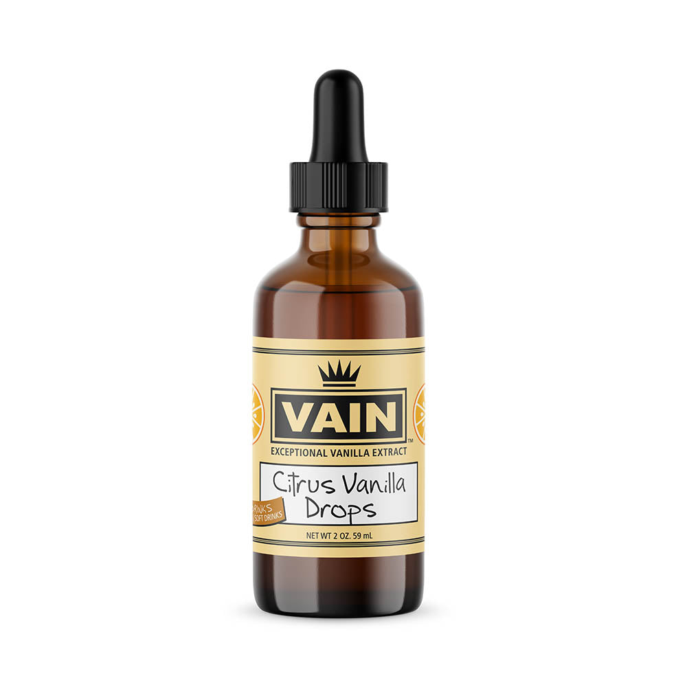 Citrus Vanilla Drops by Vain Foods | 2 oz. Citrus Vanilla Drops by Vain Foods | 2 oz.