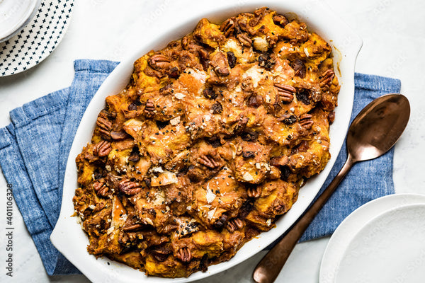 Bourbon Pecan French Toast Bread Pudding