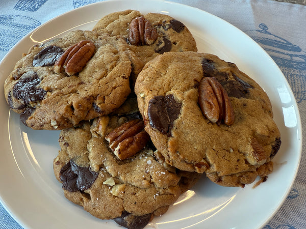 Bourbon Pecan Chocolate Chunk Cookies